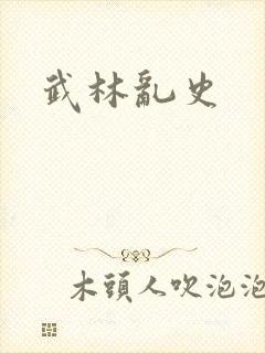 武林乱史封面