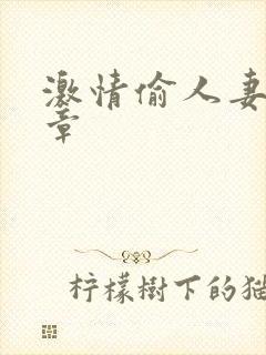 激情偷人妻30章封面