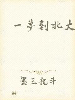 一梦到北大