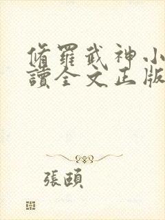 修罗武神小说阅读全文正版封面