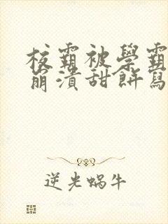 校霸被学霸玩到崩溃甜饼写手