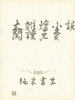 大杂烩小说全集阅读免费封面