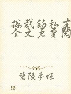 总裁的私有宝贝全文免费阅读封面