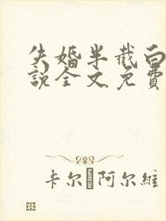 失婚半截白菜小说全文免费阅读