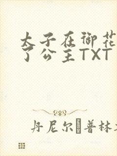 太子在御花园要了公主TXT