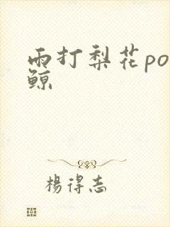 雨打梨花po问鲸