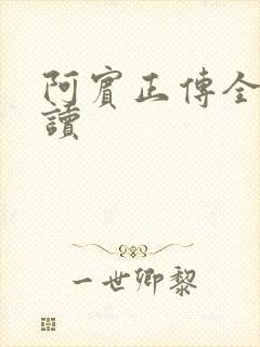 阿宾正传全文阅读