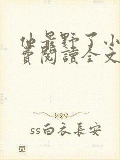 他最野了小说免费阅读全文