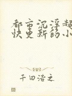 都市沉浮超前超快更新的小说