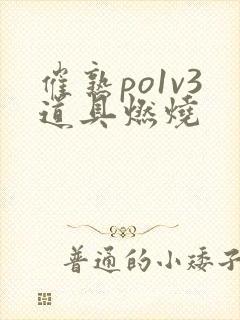 催熟po1v3道具燃烧