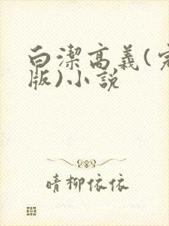 白洁高义(完整版)小说