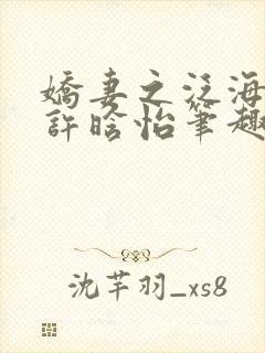 娇妻之泛海之舟许晗怡笔趣阁