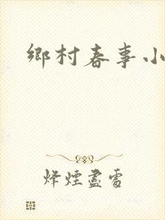 乡村春事小说封面