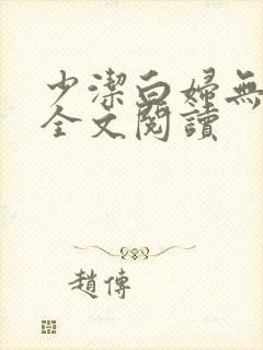 少洁白妇无删减全文阅读封面