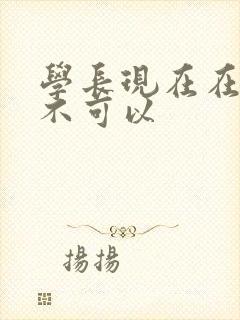 学长现在在上课不可以