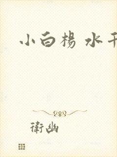 小白杨 水千丞