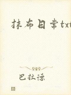 抹布日常txt