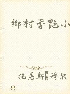 乡村香艳小说