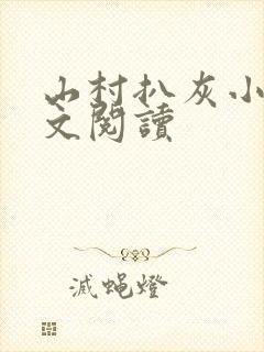 山村扒灰小说全文阅读封面