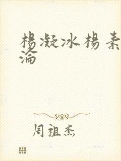 杨凝冰杨素宁沉沦封面