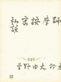 私密按摩师 小说