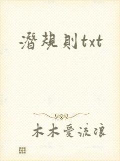 潜规则txt