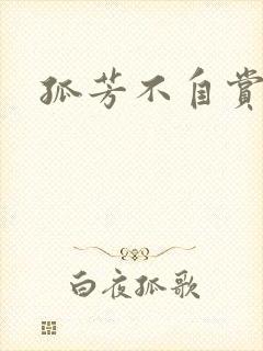 孤芳不自赏小说