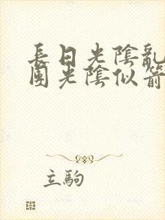 长日光阴乱作一团光阴似箭必读