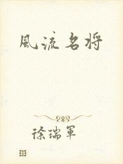 风流名将封面