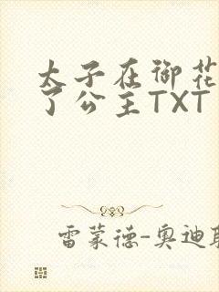 太子在御花园要了公主TXT