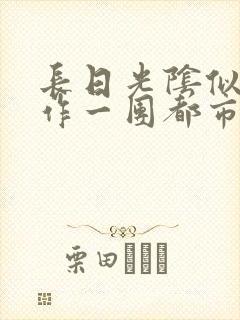长日光阴似箭乱作一团都市言情封面