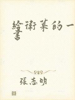 给卫莱的一封情书封面