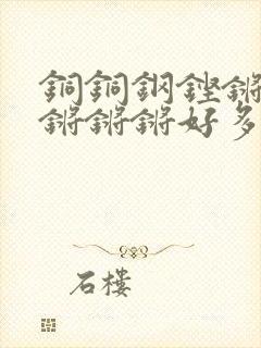 铜铜钢铿锵锵锵锵锵锵好多少阅读