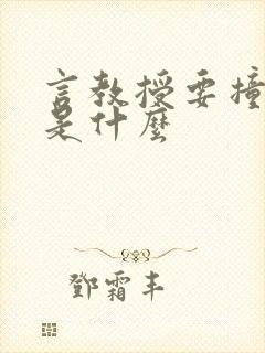 言教授要撞坏了是什么
