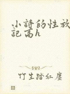 小诗的性放荡日记高h
