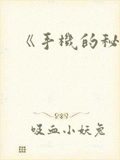《手机的秘密》封面