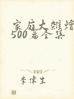家庭大杂烩小说500篇全集