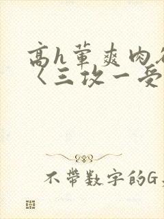 高h荤爽肉欲文〈三攻一受〉视频