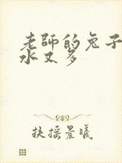 老师的兔子又软水又多