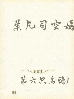 叶凡司空嫣然