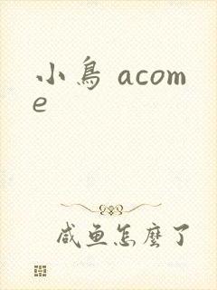 小鸟 acome