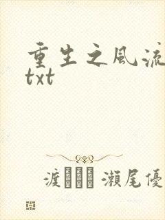 重生之风流仕途txt