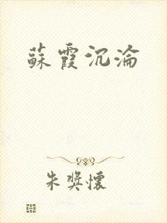 苏霞沉沦封面