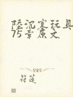 陆沉塞玩具高速75章原文