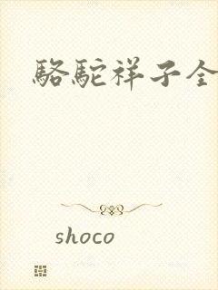 骆驼祥子全文
