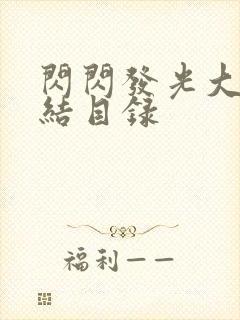 闪闪发光大团圆结目录