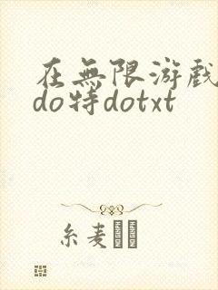 在无限游戏大里do特dotxt