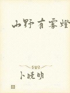 山野有雾灯