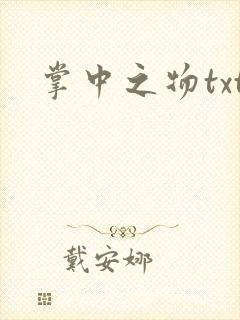 掌中之物txt