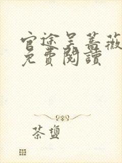 官途吴蔷薇全文免费阅读封面